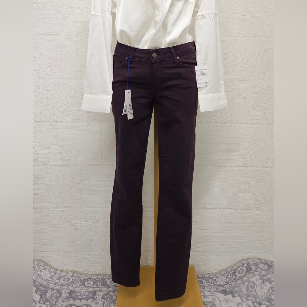 PAIGE Verdugo Low Rise Ankle Jeans in Vamp Red Size 28 NWT - Picture 5 of 15